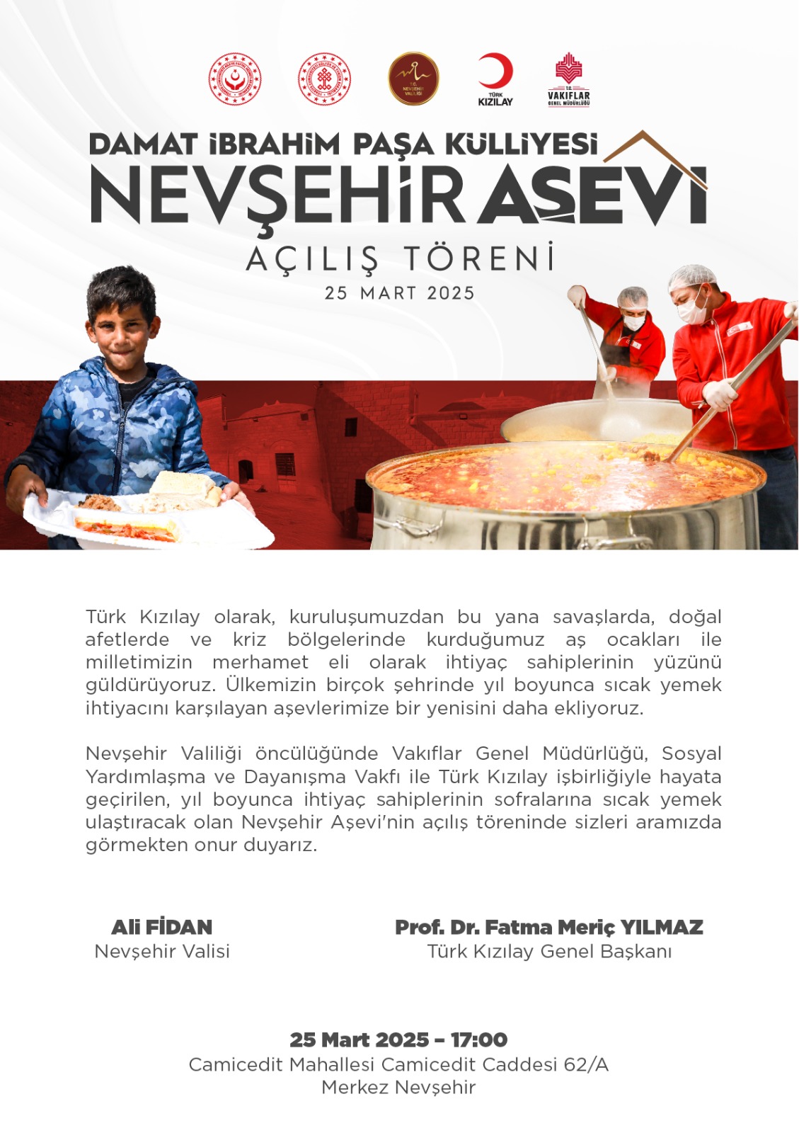 Nevşehir’de Yeni Aşevi Açılıyor: Türk Kızılay’dan Önemli Destek