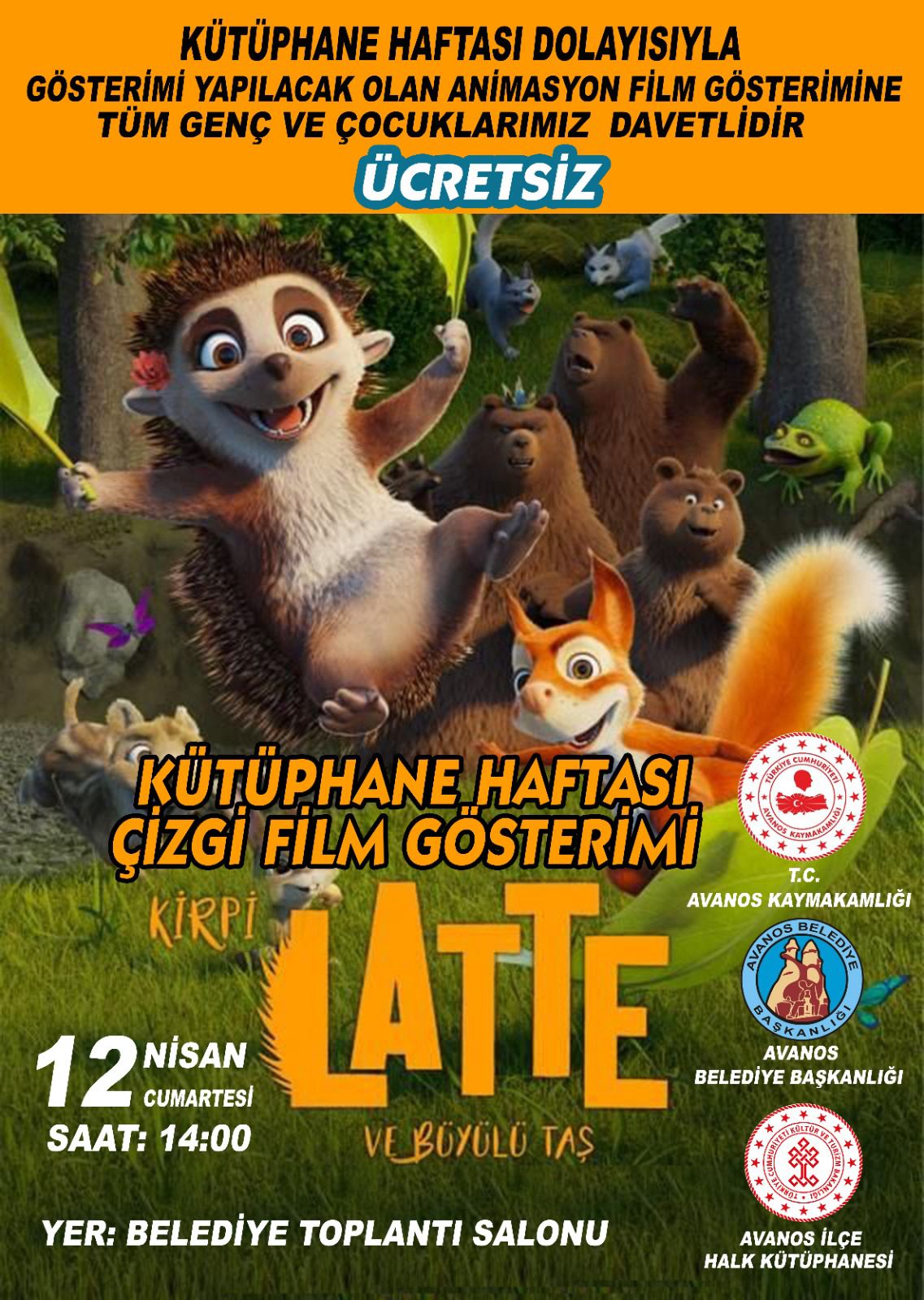 Kütüphane Haftası’na Özel Ücretsiz Animasyon Film Gösterimi!