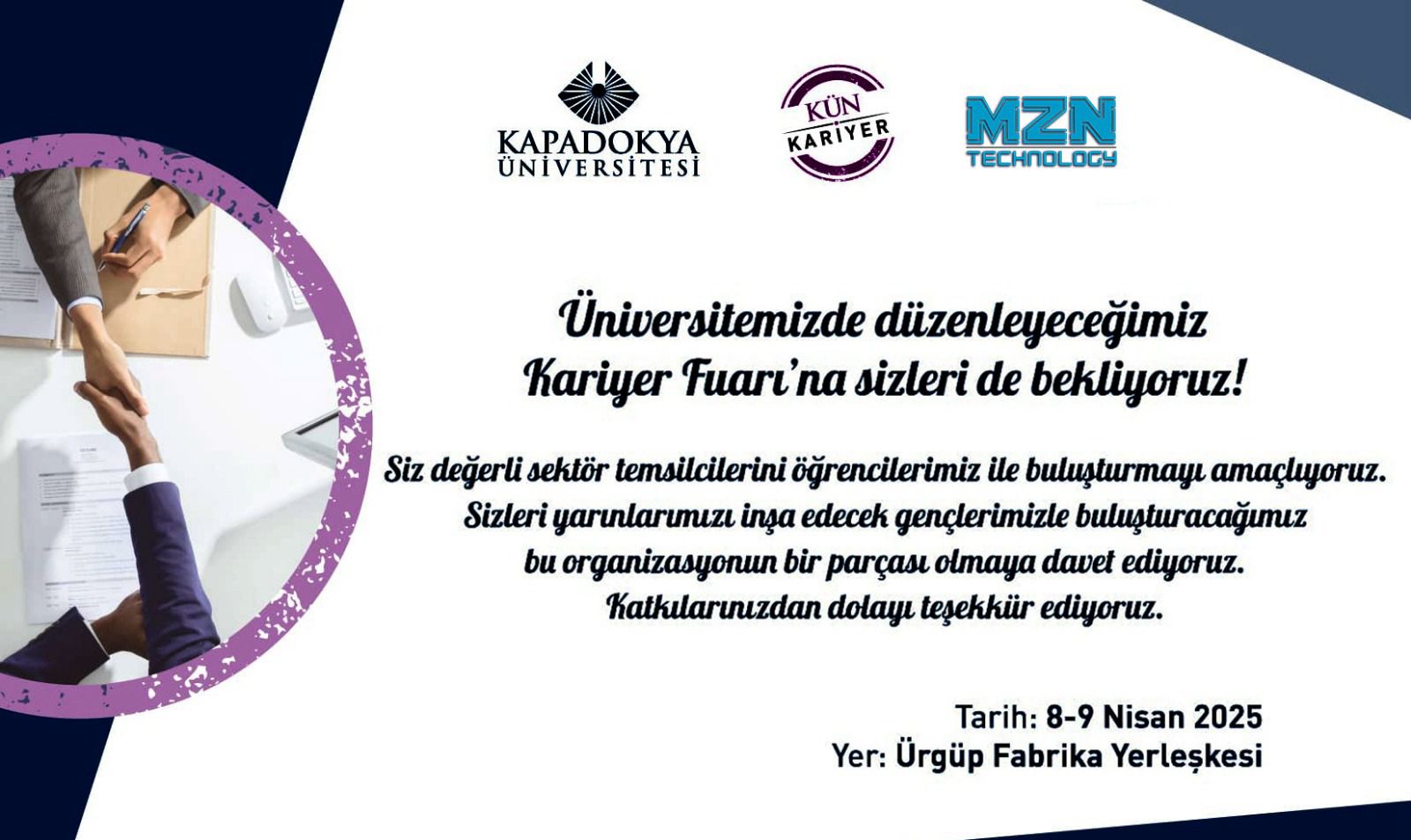Kariyer Fuarı 2025 – Geleceği Birlikte Şekillendirelim!