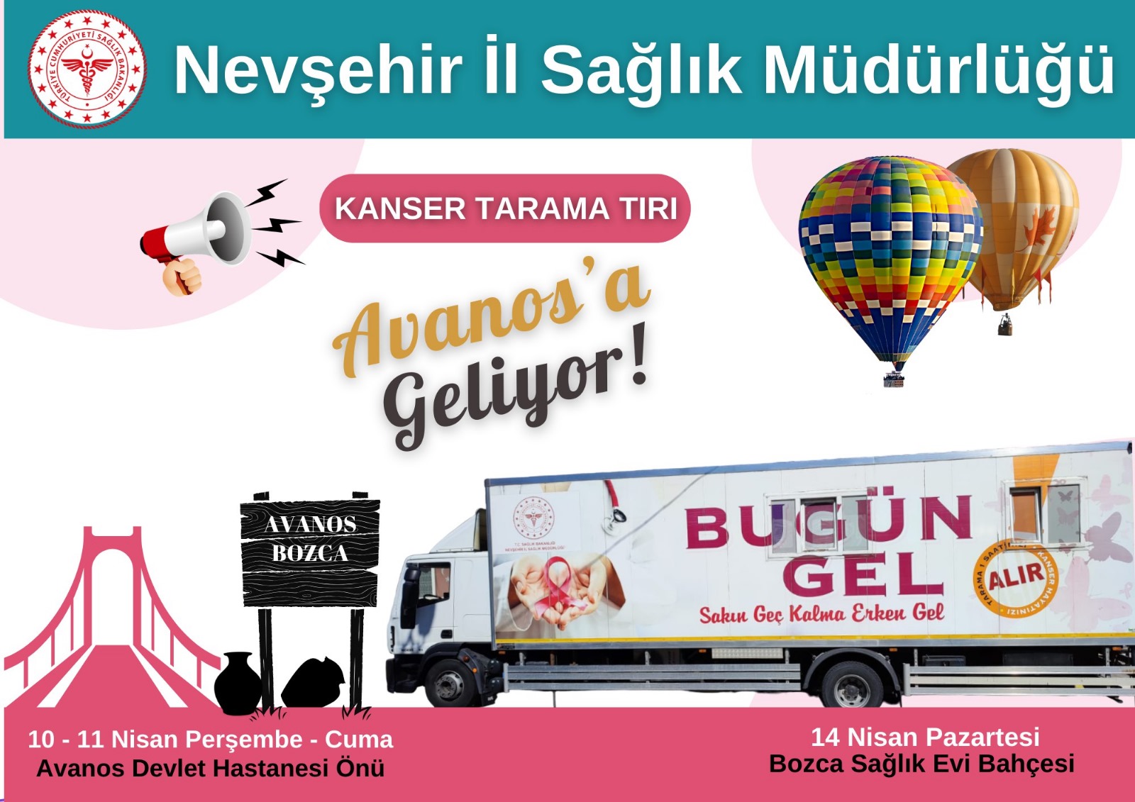 Sağlık Tırı Avanos’ta: Erken Tanı Hayat Kurtarıyor