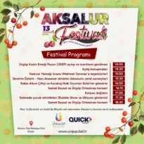 Bu hafta sonu (13 Temmuz) pazar günü Aksalur Mahallemizde festivalimiz olacak