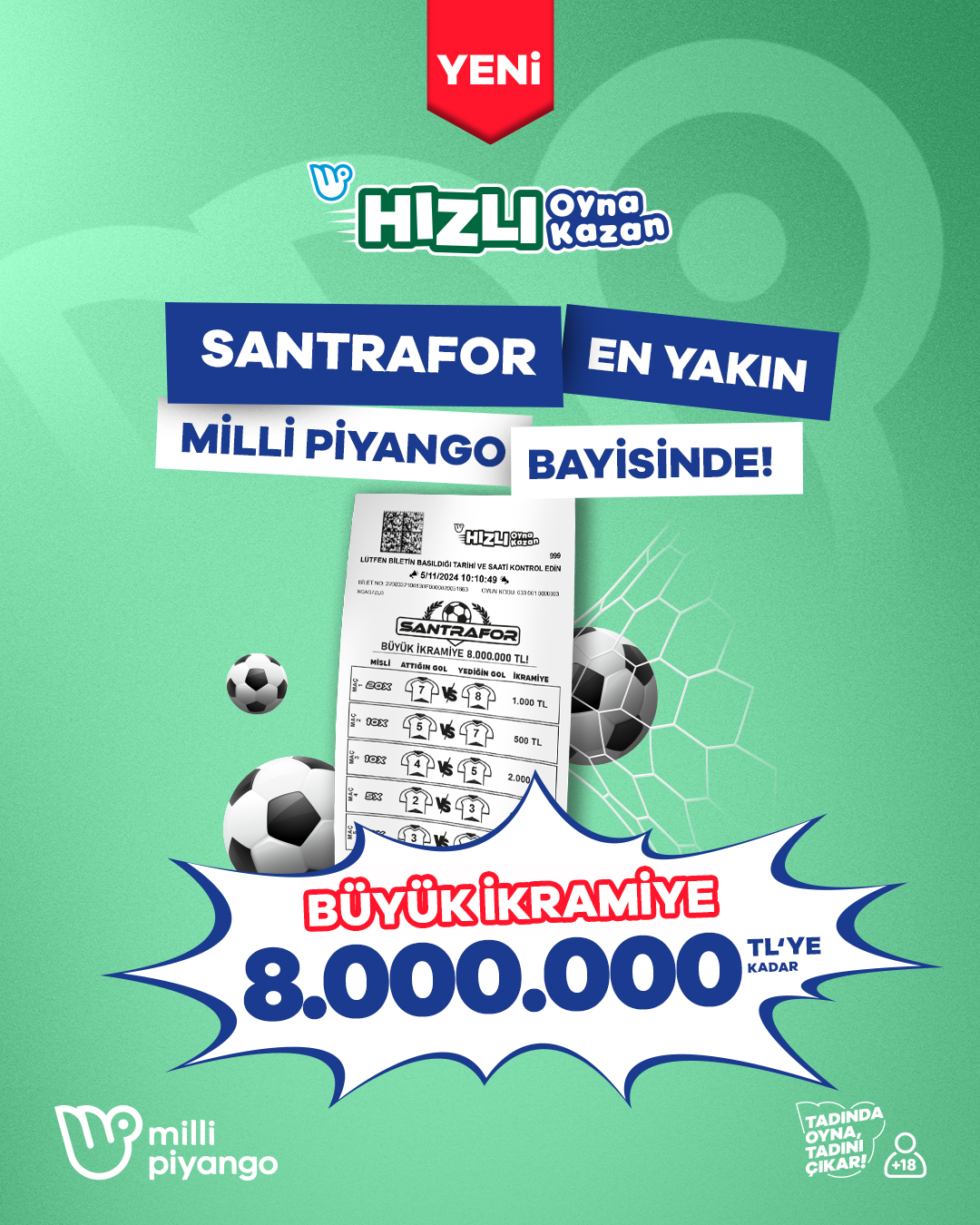 8 milyon TL’ye varan ikramiyeler Santrafor’da 