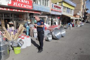 Nevşehir Zabıta Müdürlüğü’nden Kaldırım İşgali Denetimi