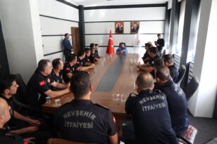 Başkanımız Rasim Arı, İtfaiye Personelini Kabul Etti