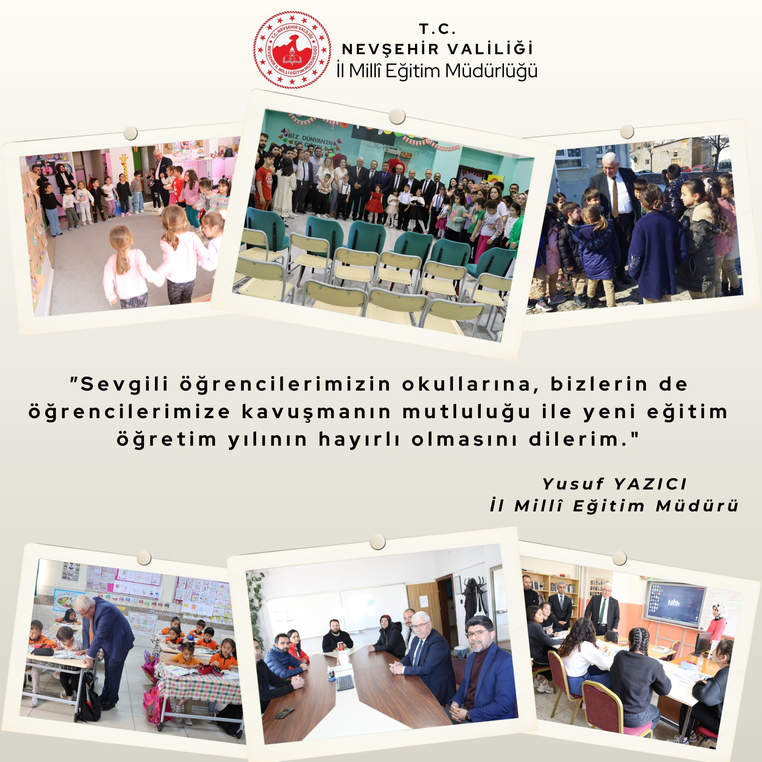İl Millî Eğitim Müdürü Yusuf Yazıcı’nın 2025-2026 Eğitim Öğretim Yılı Mesajı