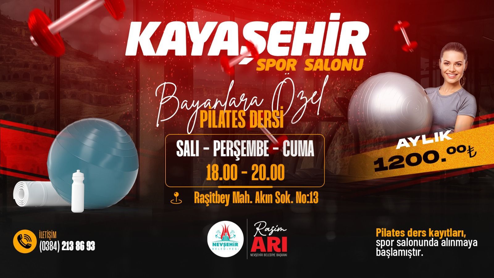 Nevşehir’de Kadınlara Özel Pilates Dersleri Başlıyor