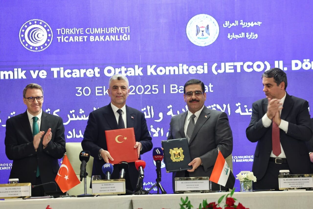 Türkiye ile Irak arasında “JETCO 2. Dönem Protokolü ve Fuarcılık Alanında İşbirliği Mutabakatı Zaptı” imzalandı
