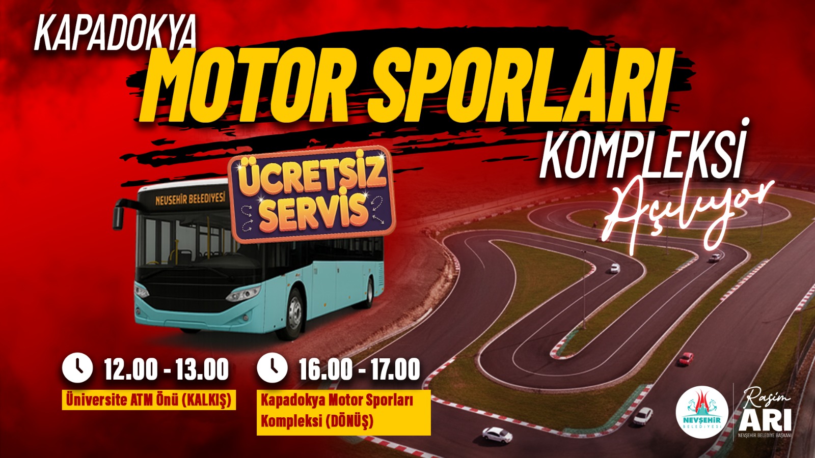 Kapadokya Motor Sporları Kompleksi Açılıyor