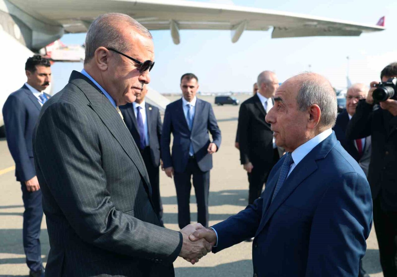 Cumhurbaşkanı Erdoğan, 8 Kasım Zafer Günü kutlamalarına katılmak üzere Azerbaycan’da