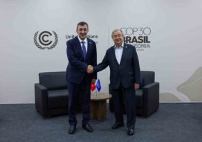 Cumhurbaşkanı Yardımcısı Yılmaz, Guterres ile görüştü