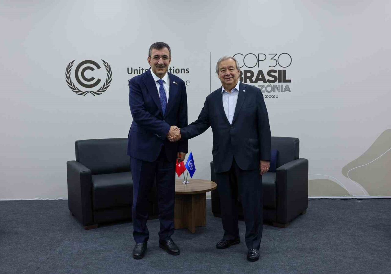 Cumhurbaşkanı Yardımcısı Yılmaz, Guterres ile görüştü