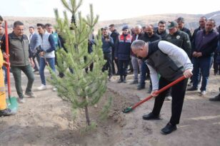 Nevşehir’de 18 bin 500 fidan toprakla buluştu