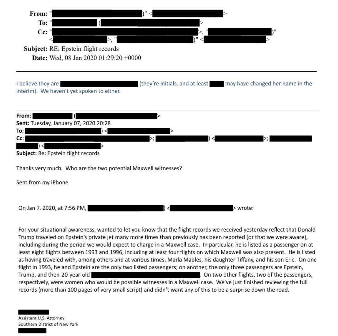 Yeni Epstein belgeleri yayınlandı: Trump, Epstein’ın özel jetinde defalarca uçmuş