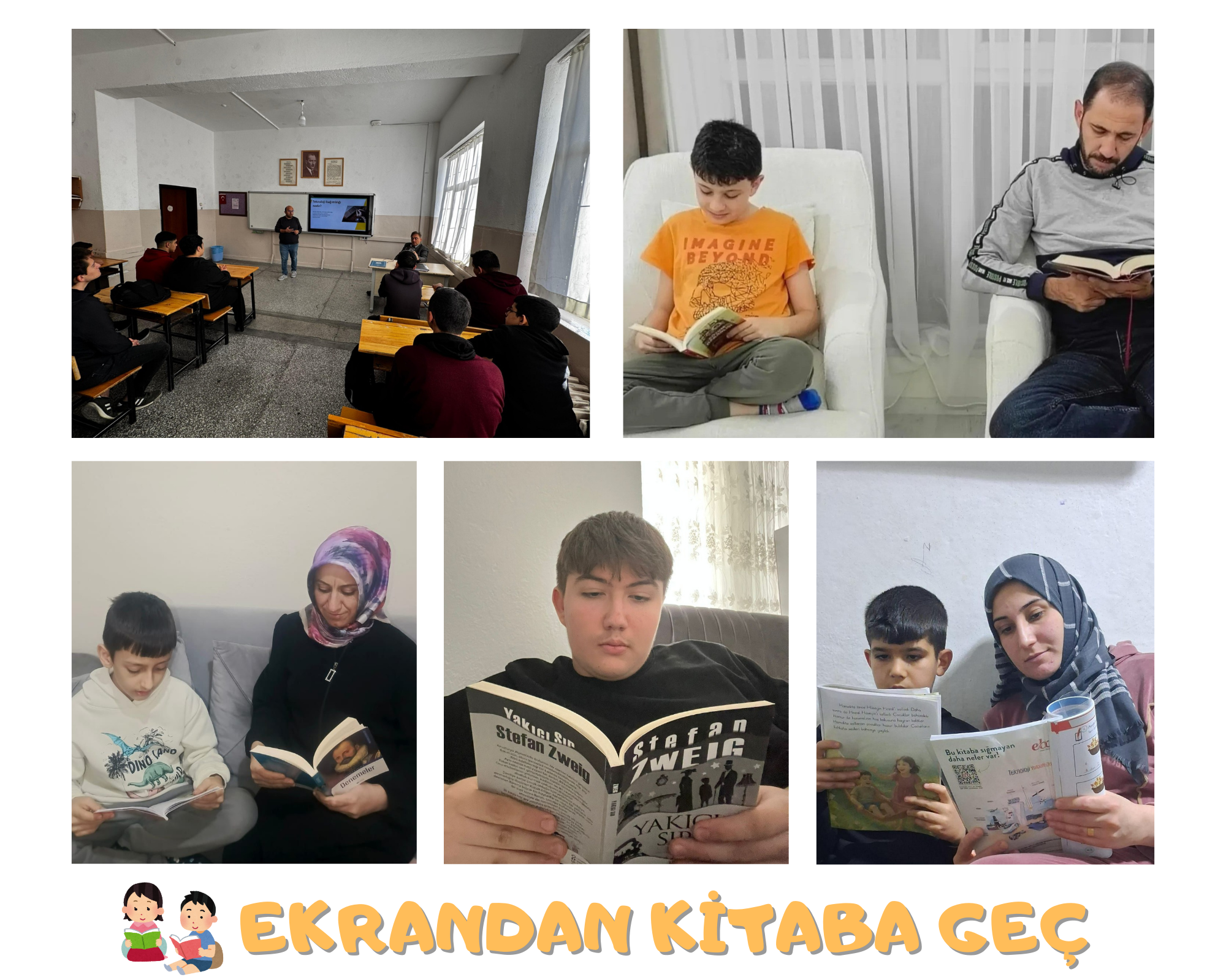 “Ekrandan Kitaba Geç: Ailece Okuyor, Geleceği Güçlendiriyoruz”