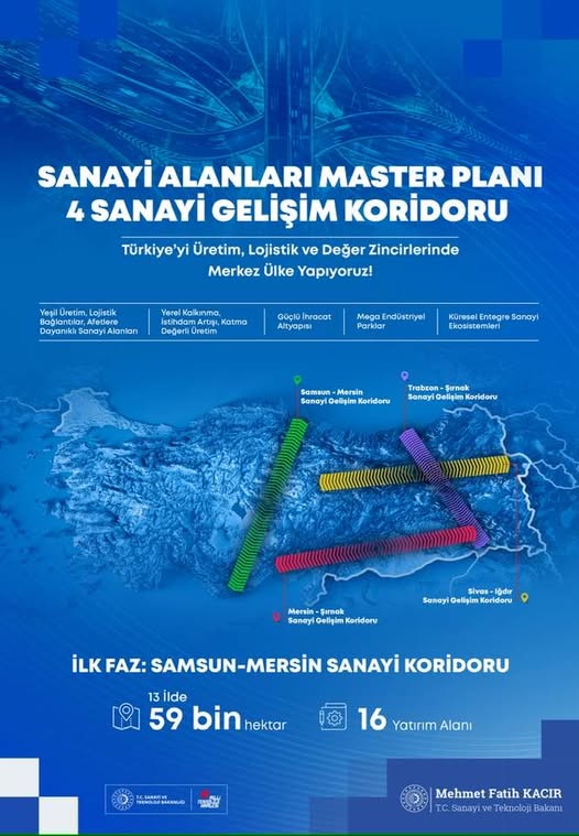 Nevşehir, Yeni Sanayi Alanları Kapsamında 13 İl Arasında Yer Aldı