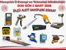 ÖLÇÜ VE ÖLÇÜ ALETLERİ PERİYODİK MUAYENE DUYURU METNİ