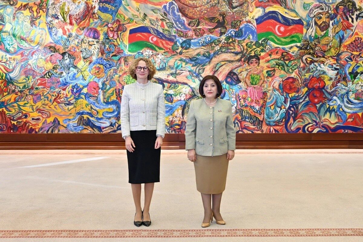 NATO Genel Sekreter Yardımcısı Shekerinska, Azerbaycan Milli Meclis Başkanı Gafarova ile bir araya geldi
