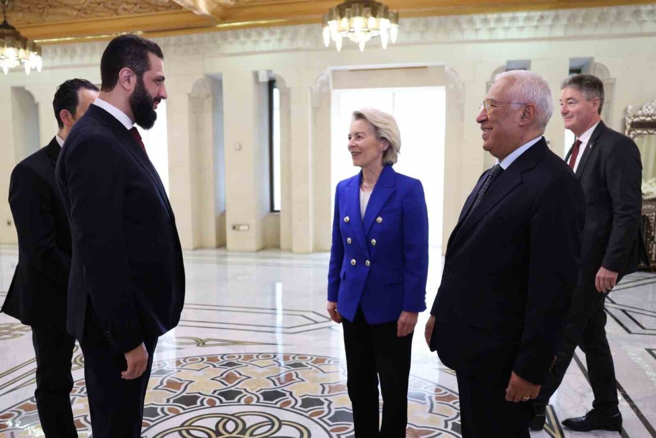 Suriye Devlet Başkanı eş-Şara ile AB liderinden ilk görüşme