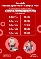Forum Kapadokya’dan NEVÜ öğrencilerine ücretsiz servis hizmeti