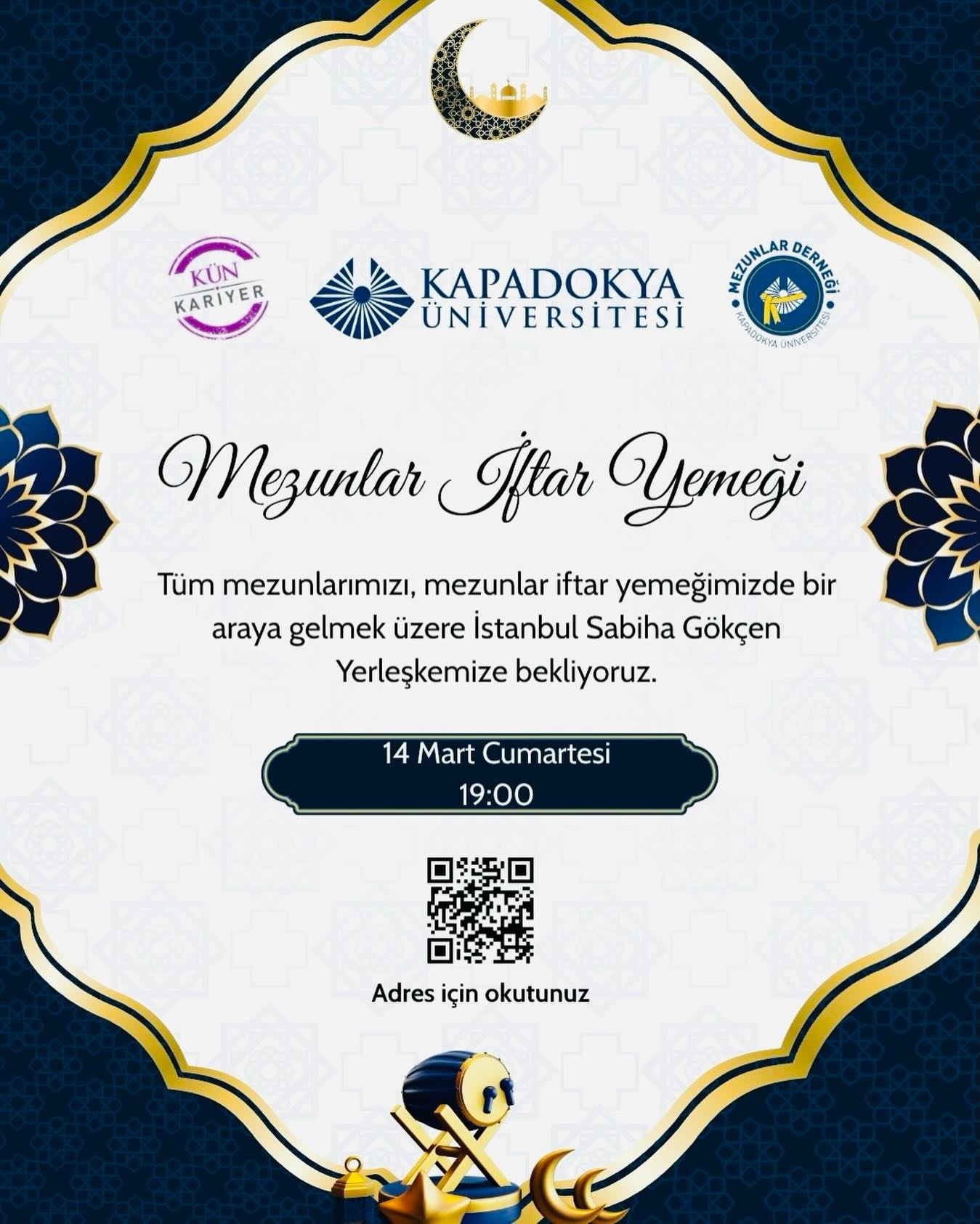 KAPADOKYA ÜNİVERSİTESİ MEZUNLAR DERNEĞİ GELENEKSEL İFTAR BULUŞMASI