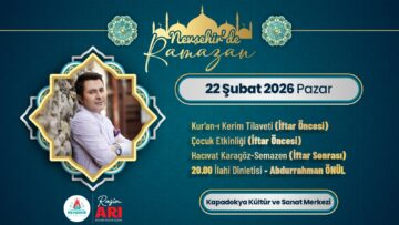 Nevşehir’de Abdurrahman Önül Konseri Düzenlenecek