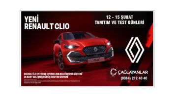 Yeni Renault Clio: “Aşk Yeniden Tasarlandı” – Çağlayanlar Otomotiv’de Özel Tanıtım ve Test Günleri