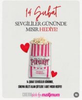 CinemaPink by Maximum Nevşehir’de Sinema Keyfi Uygun Fiyatla: Tek Bilet 100 TL, Sevgililer Günü’nde Popcorn Hediye!