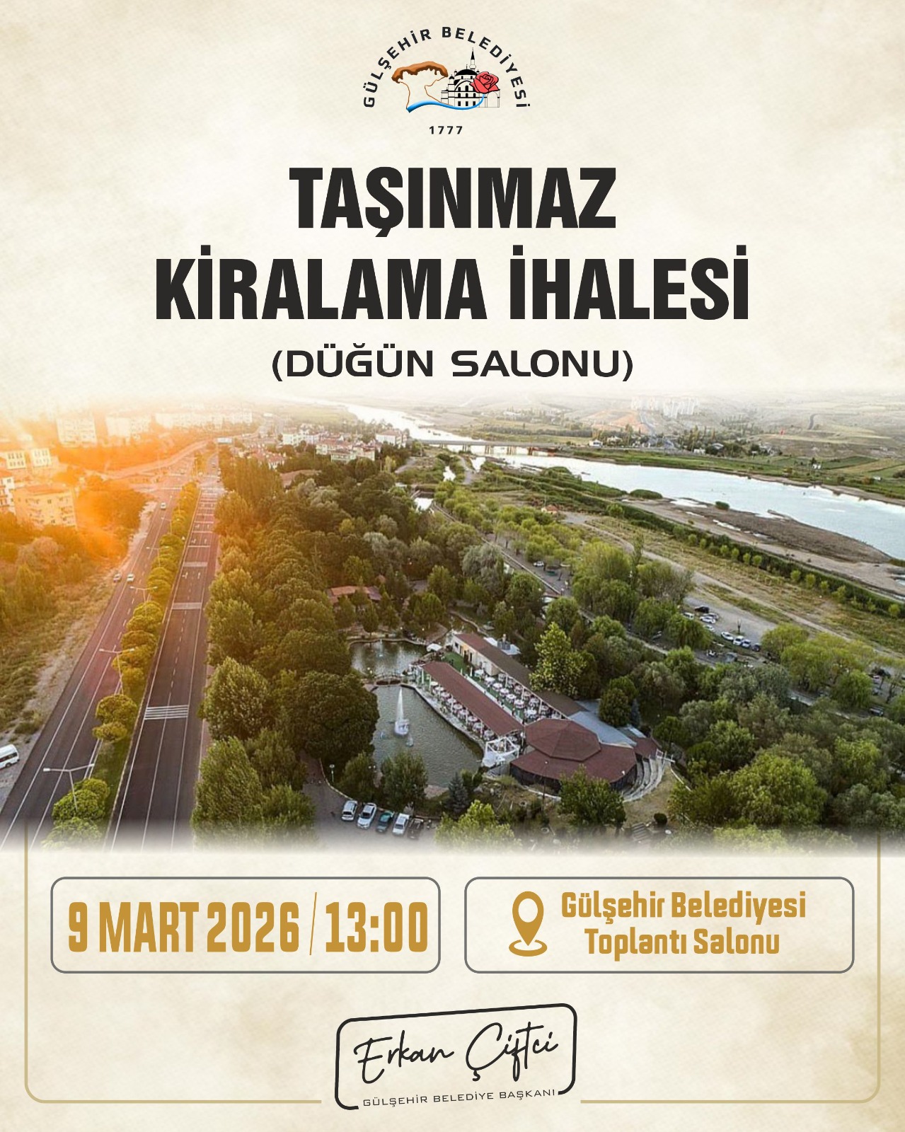 📢 TAŞINMAZ KİRALAMA İHALESİ❗