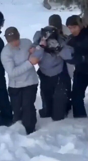 Leoparla selfie çekmek istedi, ölümden son anda kurtuldu