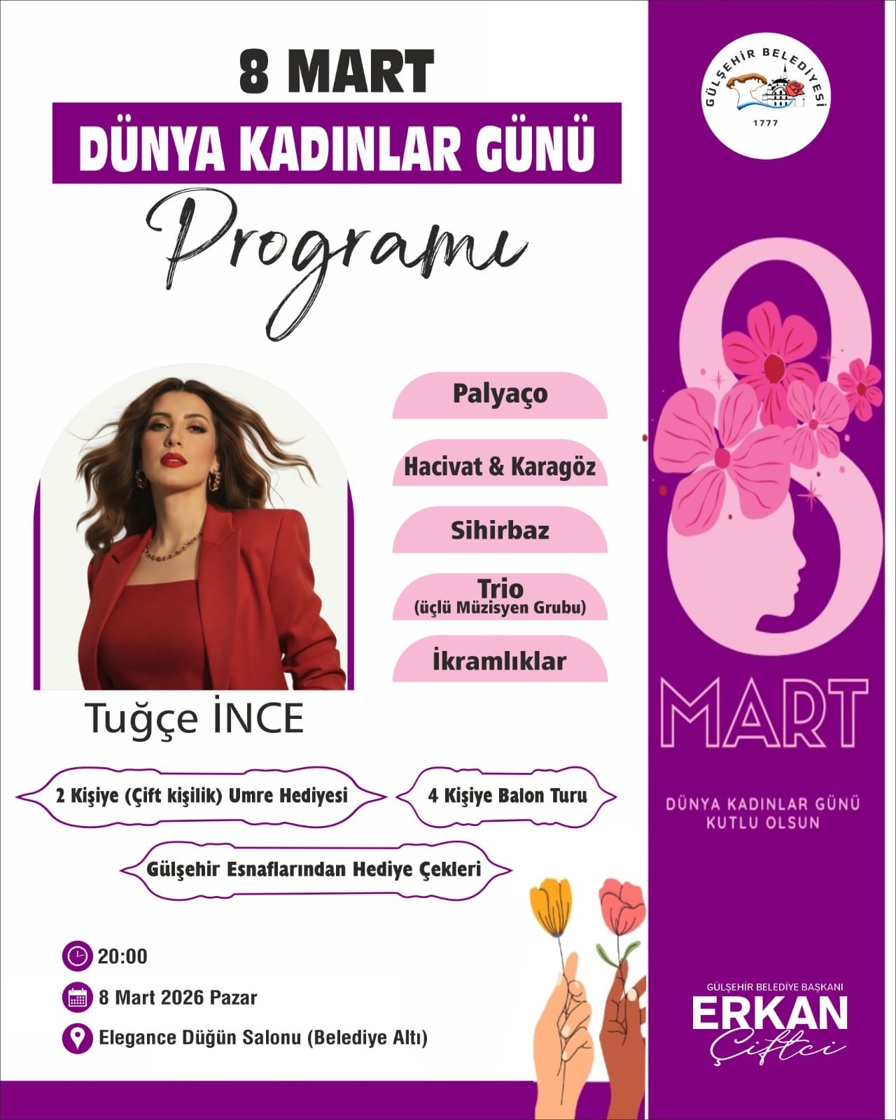 8 MART DÜNYA KADINLAR GÜNÜ PROGRAMI