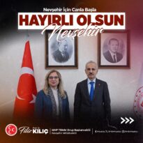 Şehrimizin her meselesinin yakından takipçisi olmaya, daha güzel bir Nevşehir için var gücümüzle çalışmaya devam ediyoruz.
