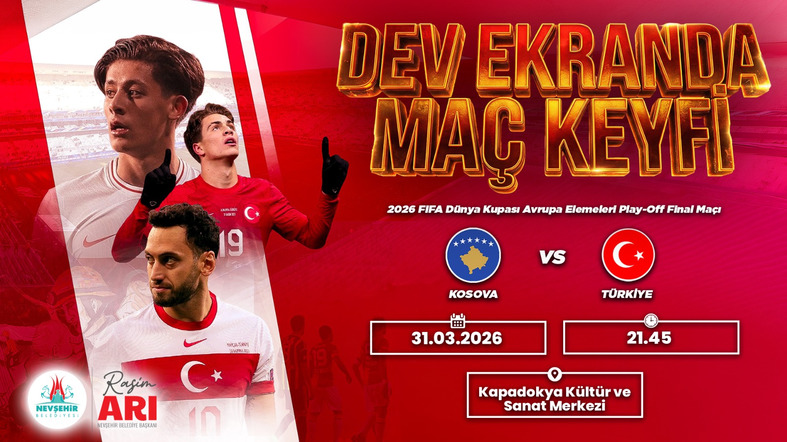 Kosova – Türkiye Maçını Dev Ekranda Birlikte İzleyeceğiz