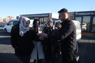 Nevşehir’de Şalvarını Giyip Gelen Kadınlara Özel Slalom Sürüşü