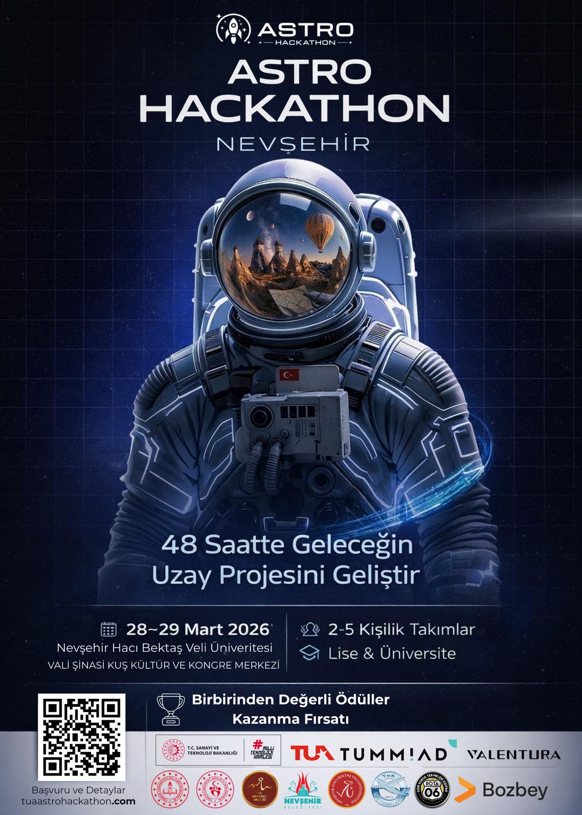 Nevşehir, Türkiye’nin Uzay Geleceğine Ev Sahipliği Yapıyor: TUA Astro Hackathon Başlıyor