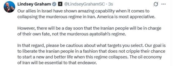 ABD’li senatör Lindsey Graham’dan İsrail’e “hedef” eleştirisi