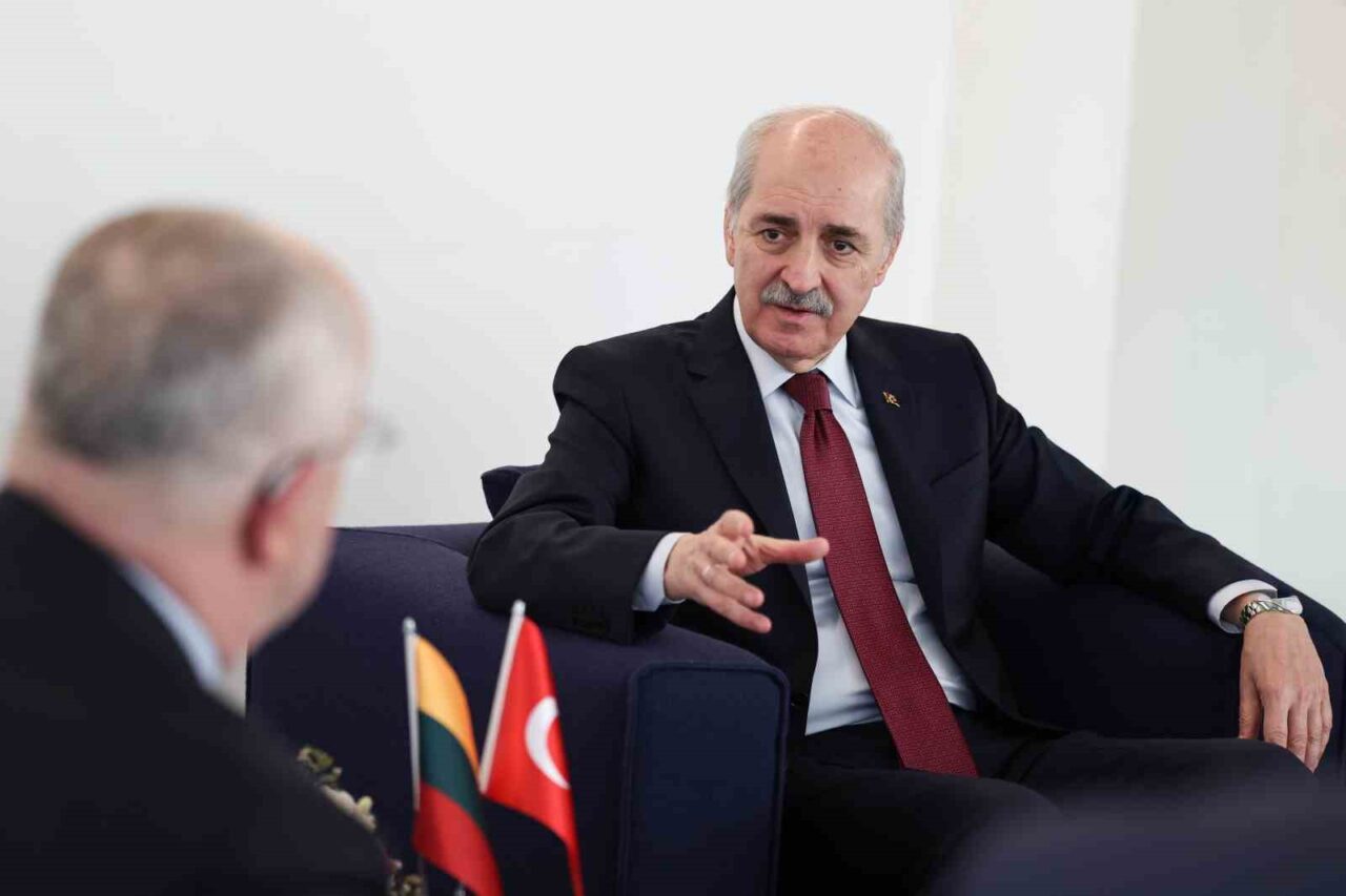 TBMM Başkanı Kurtulmuş, Litvanyalı mevkidaşı Olekas ile görüştü