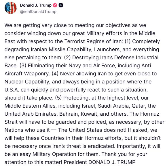 Trump: “İran’a yönelik askeri çabaları azaltmayı düşünüyoruz, hedeflerimize çok yaklaştık”