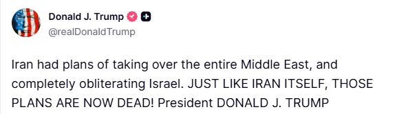 Trump: “İran’ın kendisi gibi, Orta Doğu’daki planları da öldü”