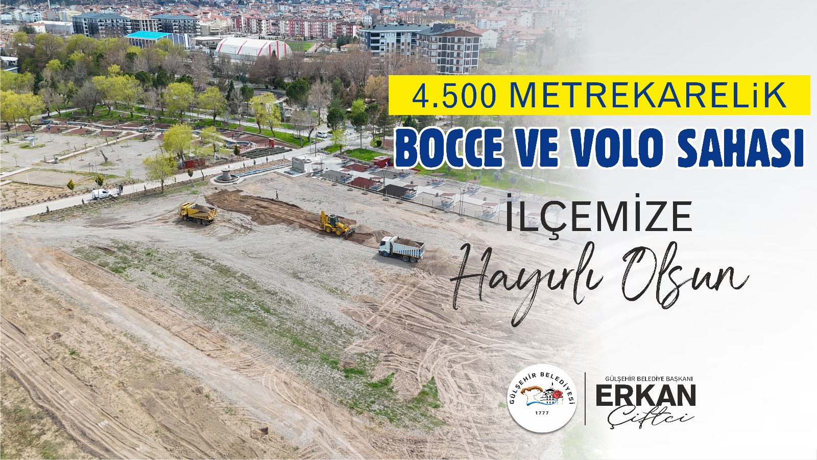 Gülşehir’e Spor Yatırımı: Sadabad Parkı’na Modern Bocce ve Volo Sahası Yapımı Başladı!