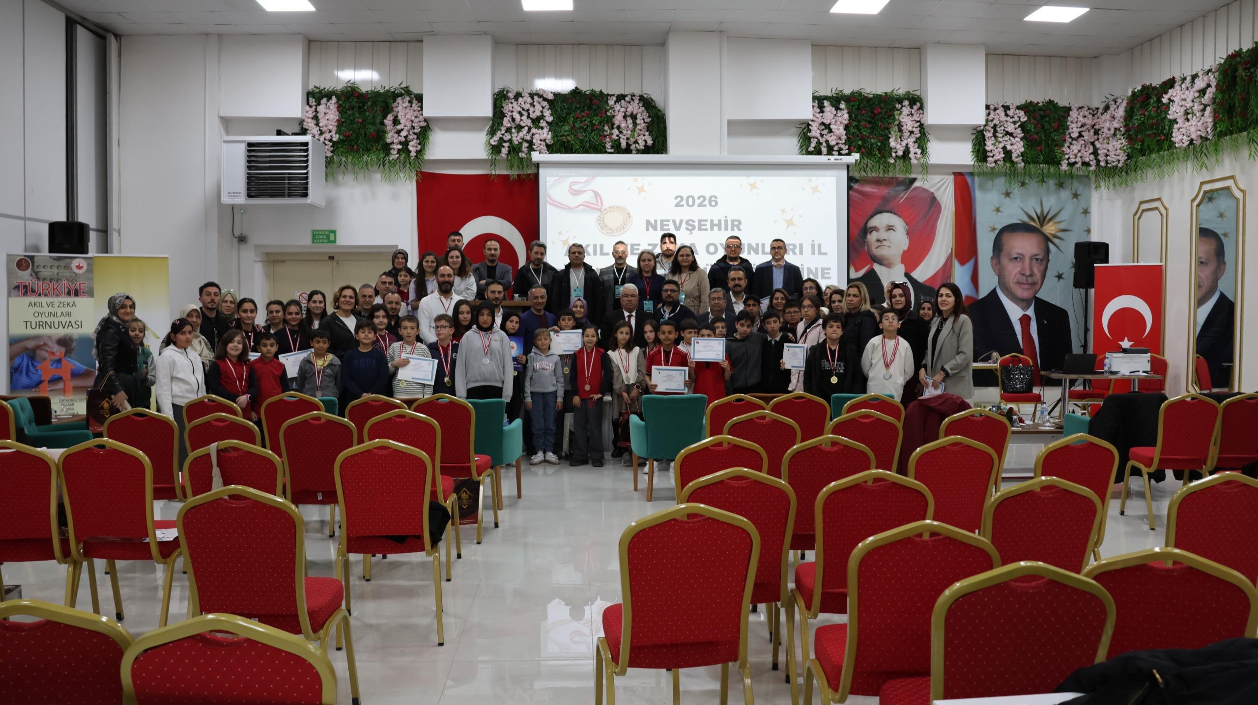 Nevşehir’de Akıl ve Zekâ Oyunları İl Turnuvası 171 Öğrencinin Katılımıyla Gerçekleştirildi