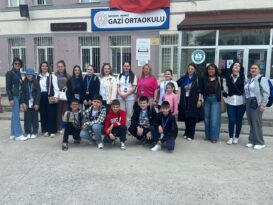 Romanya’dan Gelen Erasmus+ Heyeti Gazi Ortaokulu’nda İşbaşı Gözlem Faaliyetlerine Katıldı