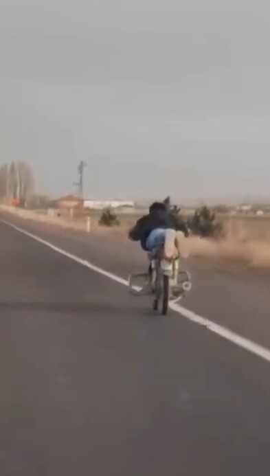 Nevşehir’de trafikte tehlike saçan motosiklet sürücüsüne 88 bin 500 TL ceza