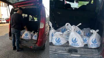 Ülkü Ocakları kurban etlerini dağıttı