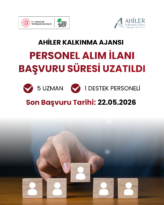 Ahiler Kalkınma Ajansı Personel Alım Başvuru Süresi Uzatıldı