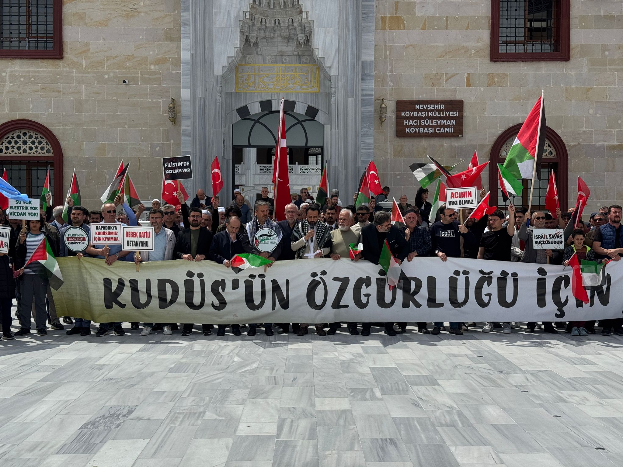 Nevşehir’de Filistin’e Destek Eylemi: Sumud Filosu Saldırısına Sert Tepki