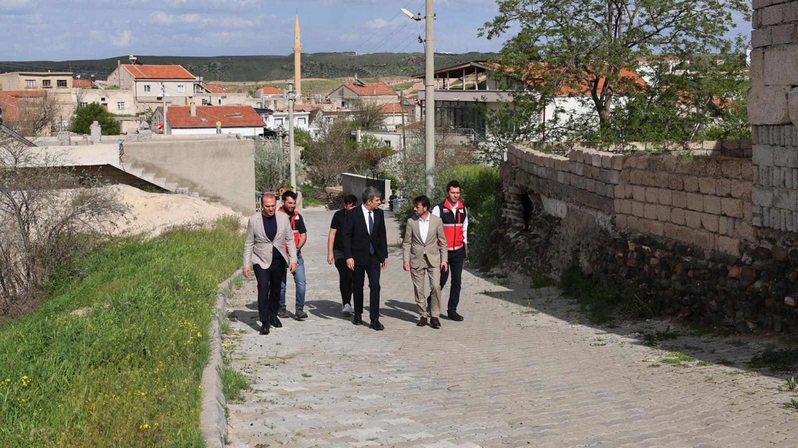 Kapadokya Alan Başkanı Aslanbay, Sulusaray’da incelemelerde bulundu