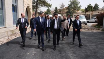 Kapadokya Alan Başkanı Aslanbay ve Kaymakam Coşkun, Mustafapaşa’da temaslarda bulundu