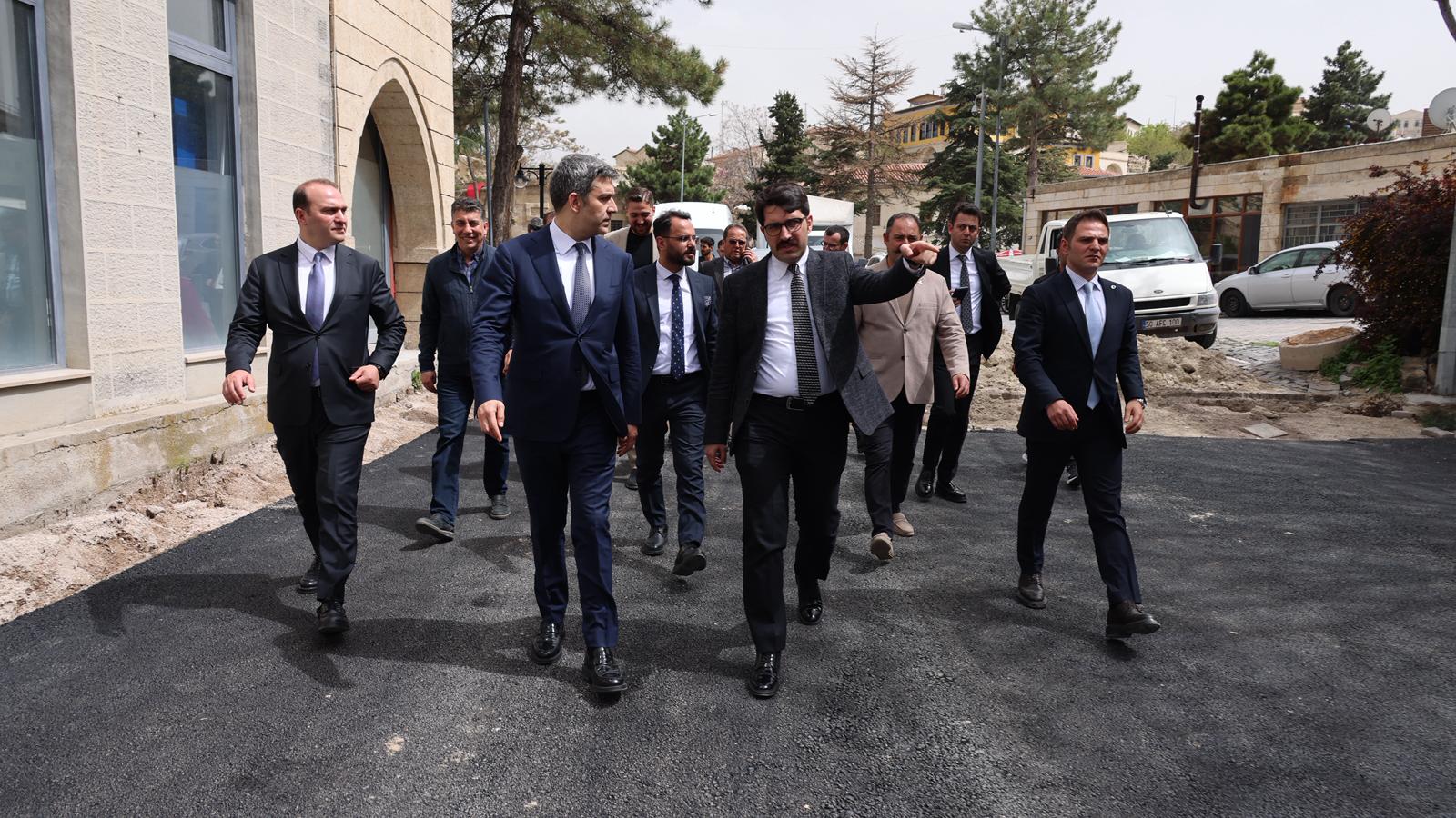 Kapadokya Alan Başkanı Aslanbay ve Kaymakam Coşkun, Mustafapaşa’da temaslarda bulundu