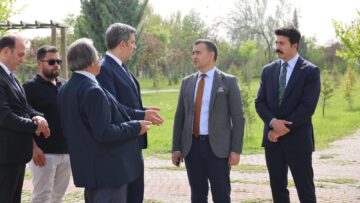 Kapadokya Alan Başkanı Aslanbay, Kaymakam Bilici ve Başkan Sarıtaş ile Avanosta incelemelerde bulundu