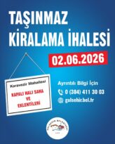 TAŞINMAZ KİRALAMA İHALESİ❗